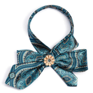 Bow necktie floral pattern