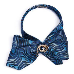 Bow necktie psychedelic pattern