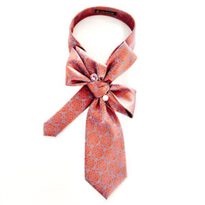 Ascot necktie medallion pattern