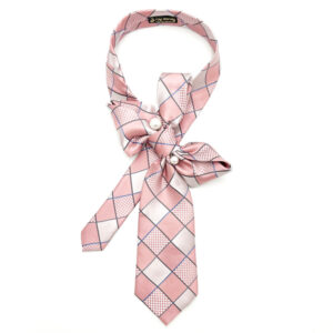 Ascot necktie contemporary tartan