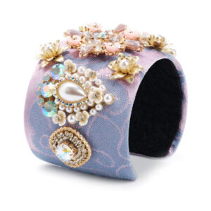 Violet Baroque metal cuff bracelet