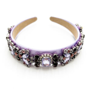 Violet satin headband
