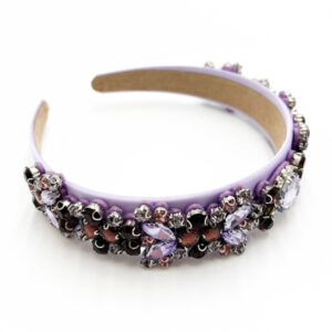 Violet satin headband