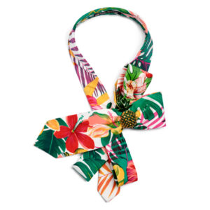 Neckerchief necktie tropical pattern