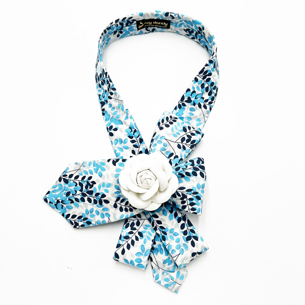 Neckerchief necktie flower pattern