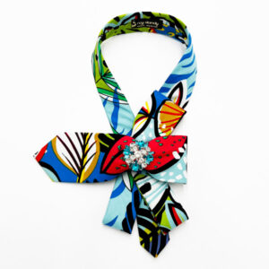 Neckerchief necktie flower pattern