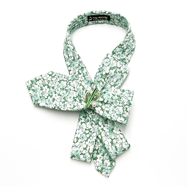 Neckerchief necktie flower pattern