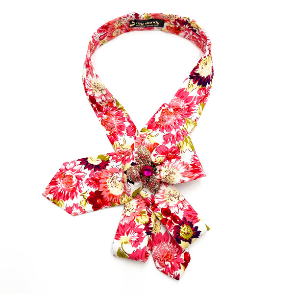 Neckerchief necktie flower pattern
