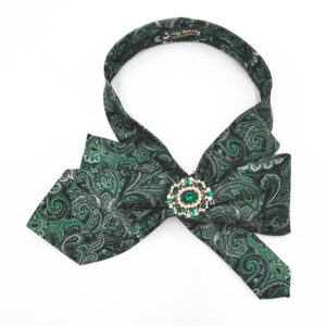 Bow necktie paisley pattern
